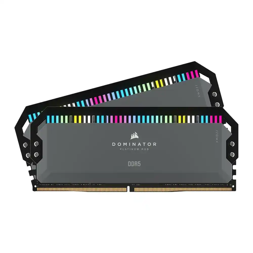 (image for) Corsair DOMINATOR Platinum RGB Grey 32GB 5600MHz AMD EXPO DDR5 Memory Kit